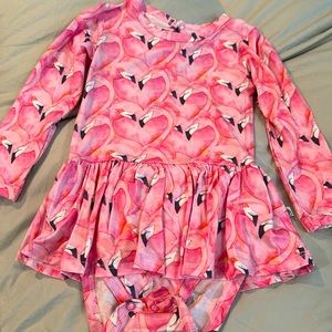 Bamboo Twirl Flamingo